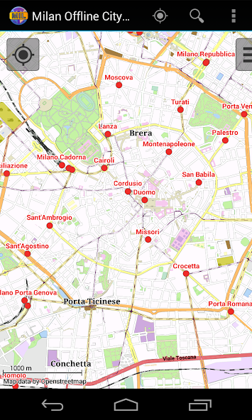 Milan Offline City Map