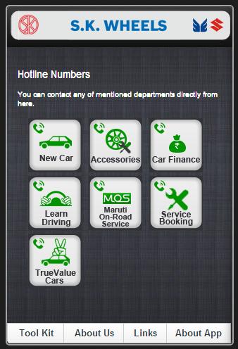 SK Wheels Mobile Care App