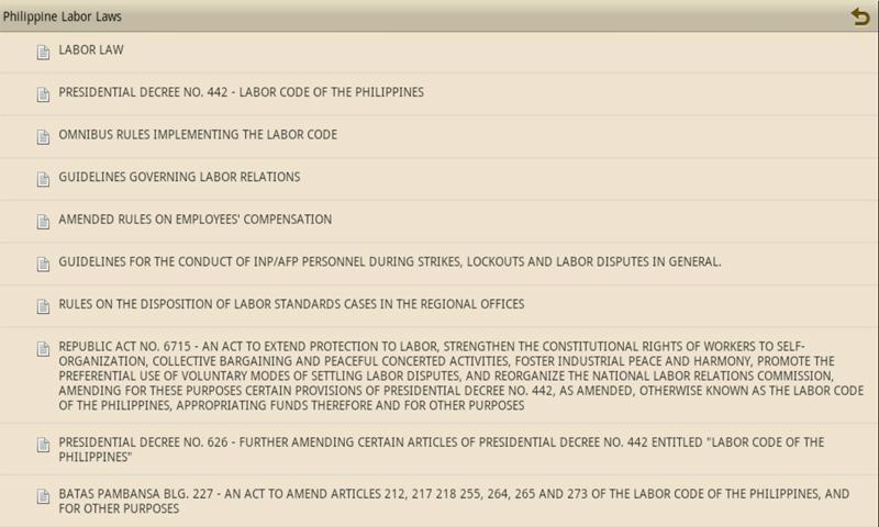 PHILIPPINE LABOR LAWS