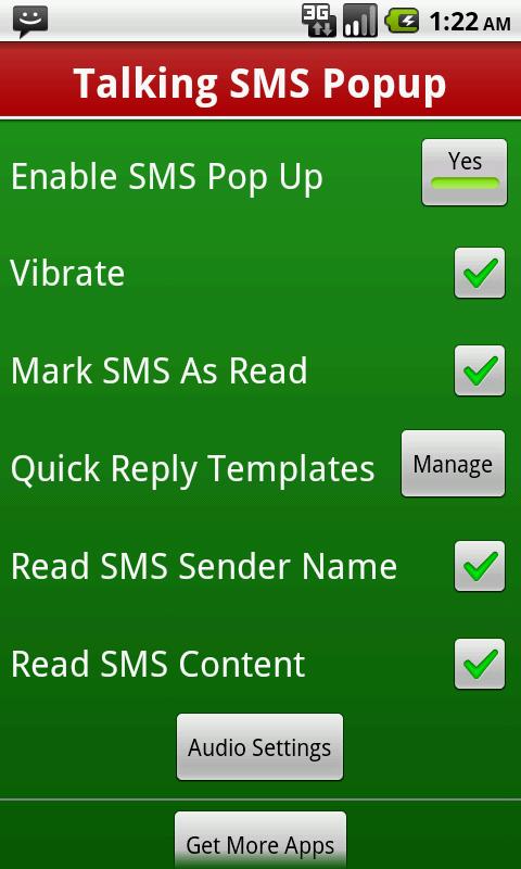 Talking SMS Popup - SMS Talker