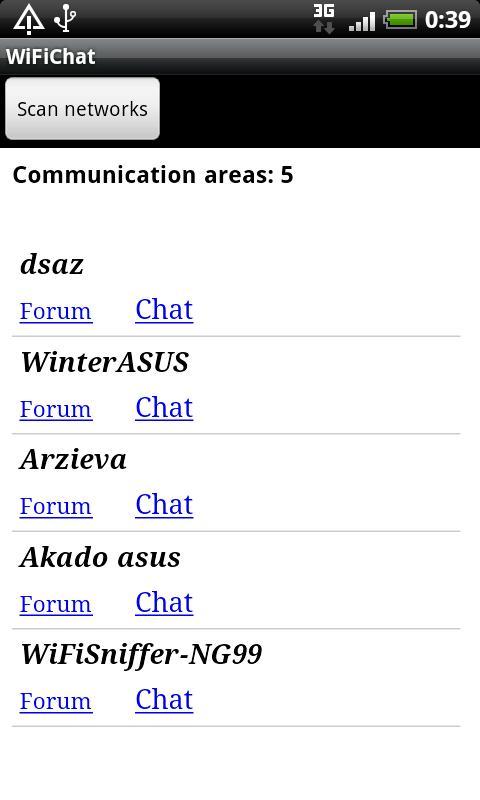 WiFi Chat