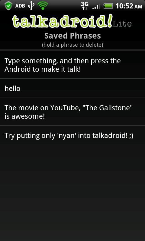 Talkadroid Lite