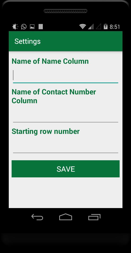 Import Export Excel Contacts