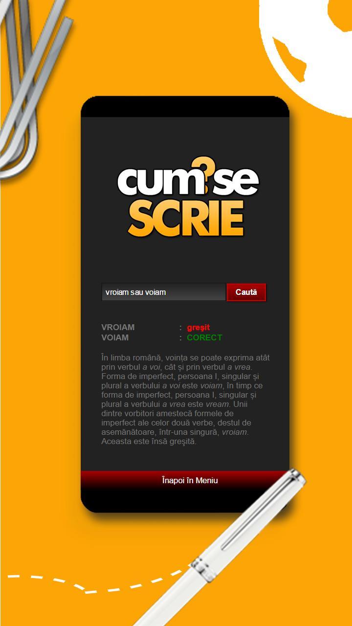 Cum se scrie?