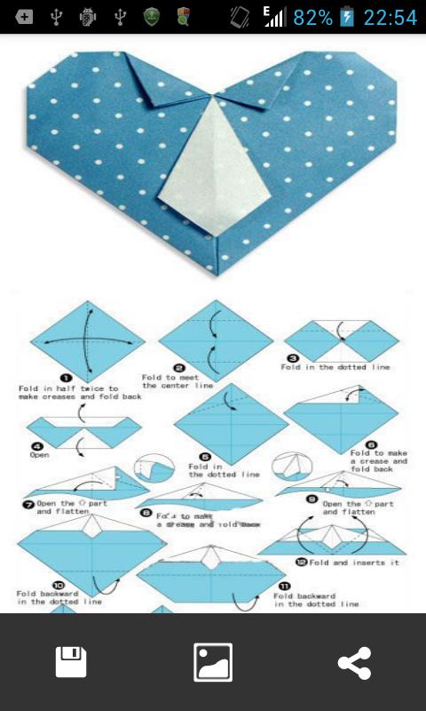 Origami step