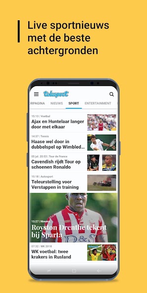 De Telegraaf nieuws-app