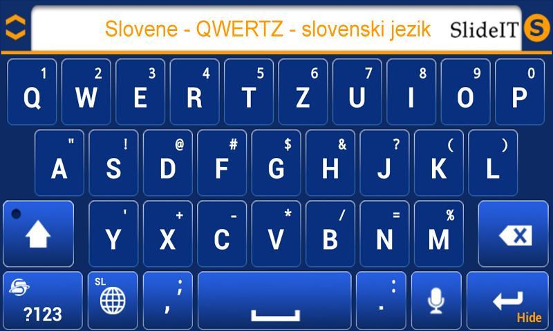 SlideIT Slovenian QWERTZ Pack