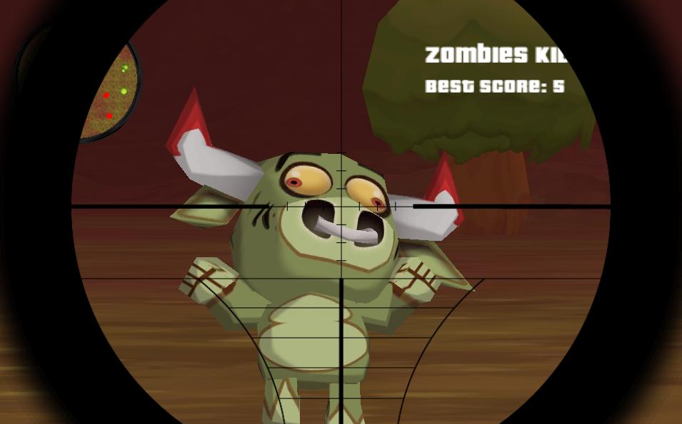 Sniper Attack : Zombie Animals