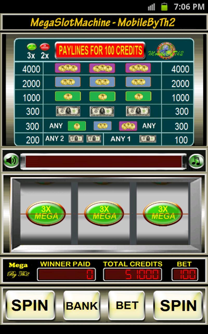 Mega Slot  Machine Trial