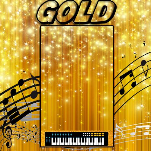 Tap The Piano Tiles gold Theme