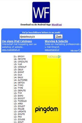 Wordfeud Help