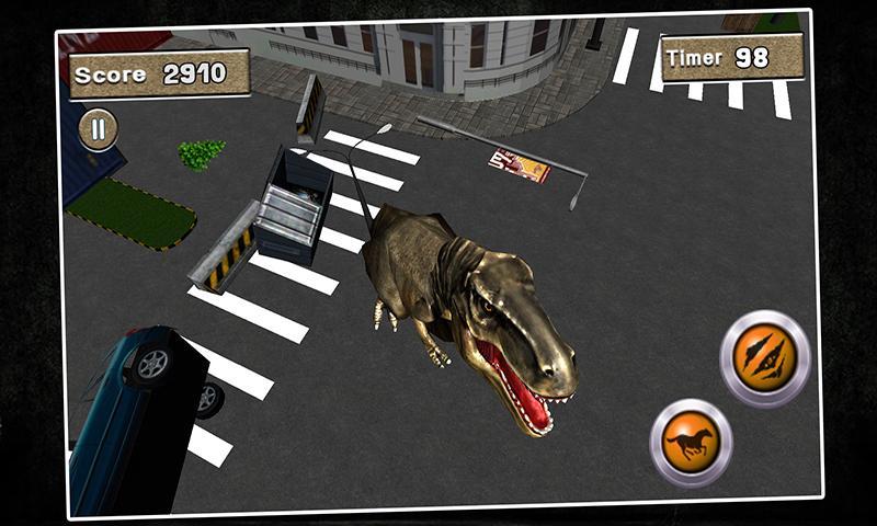 Wild Jungle Dino Attack Sim