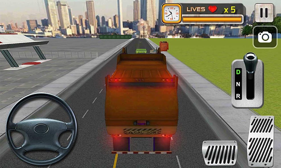 3D Garbage Truck Driver