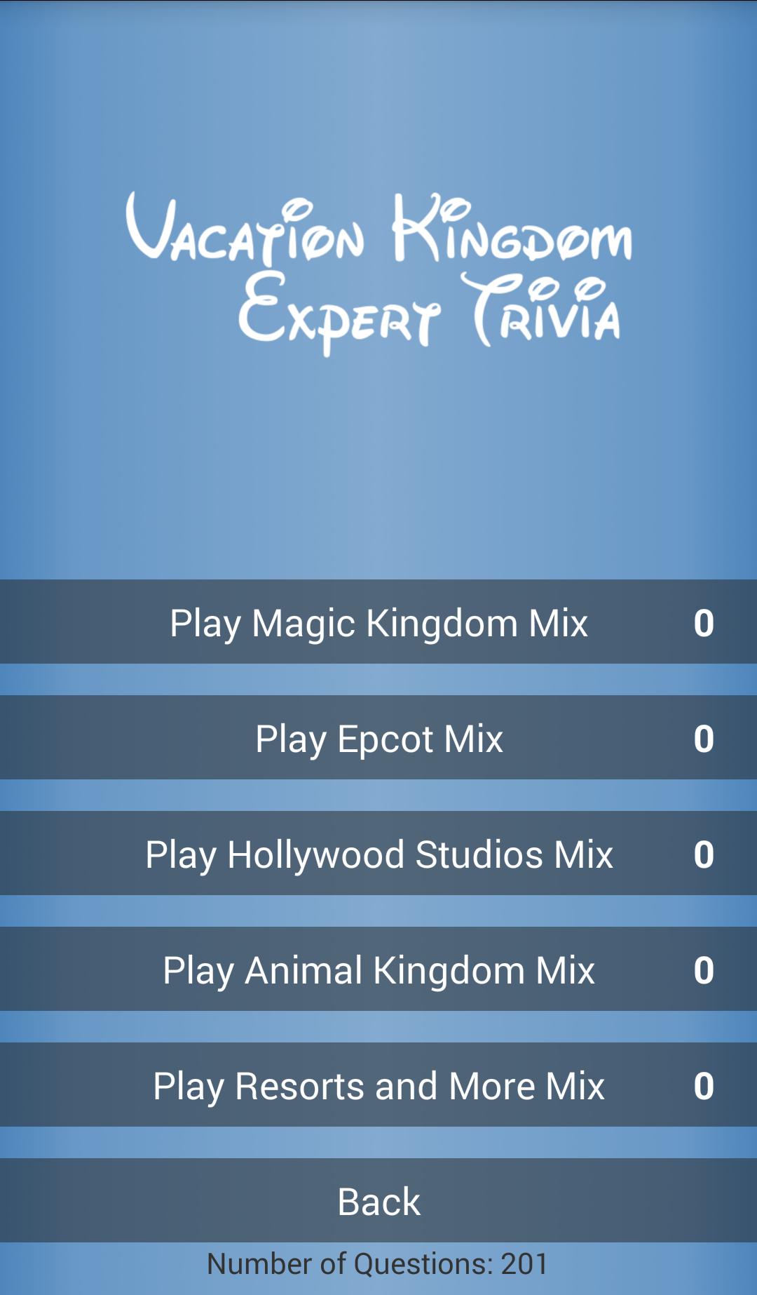 Vacation Kingdom Expert Trivia