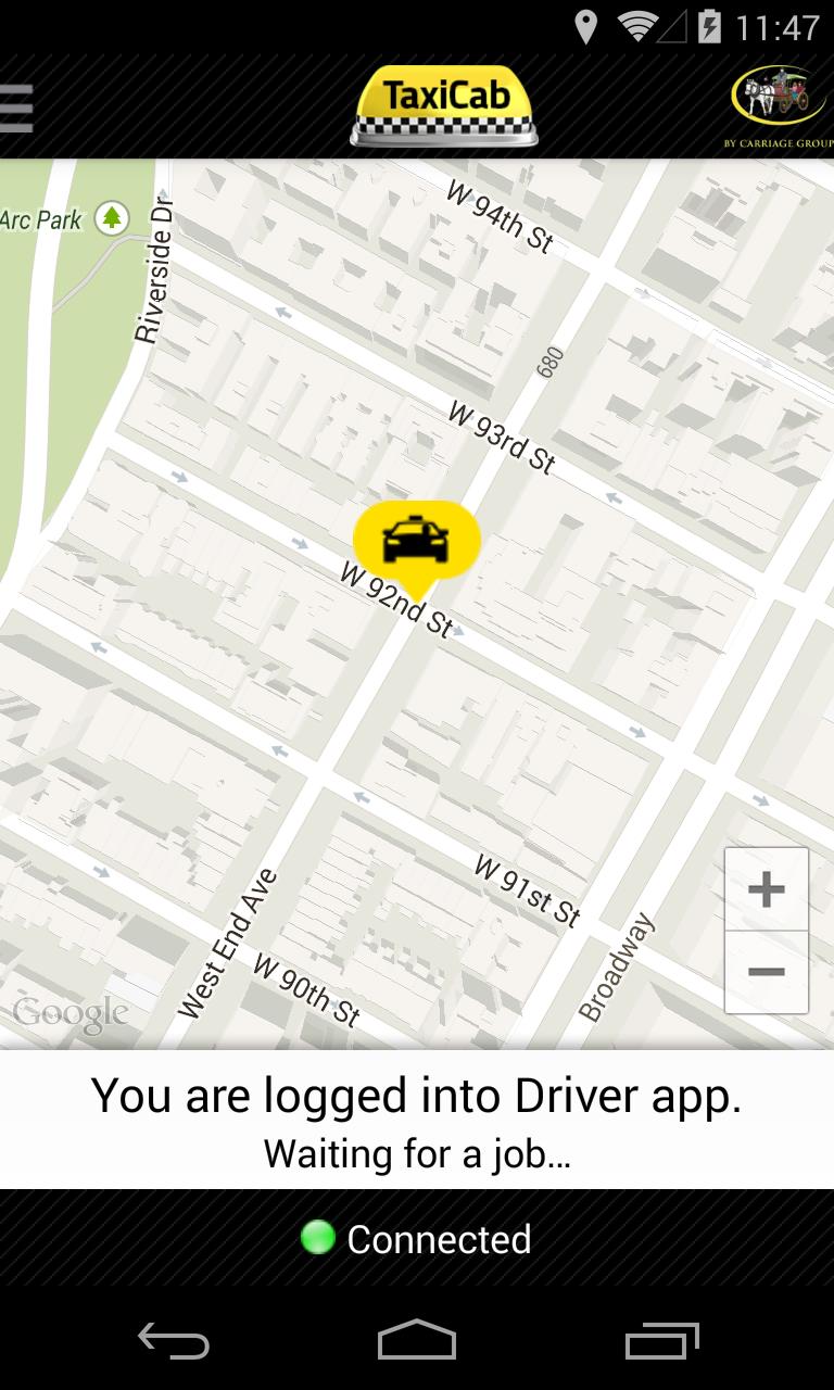 TaxiCab Driver App