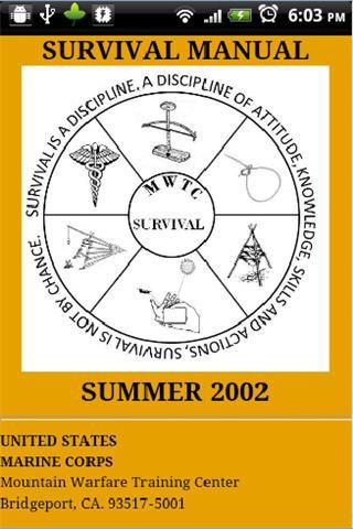 USMC Summer Survival Manual