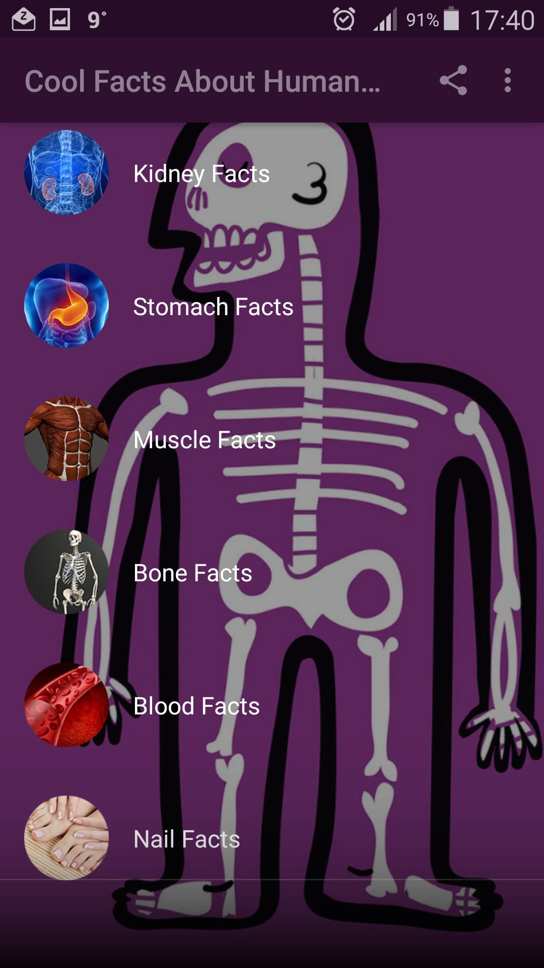 Cool Facts About Human Body