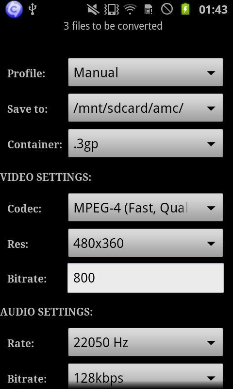 ARMV7 VFP VidCon Codec