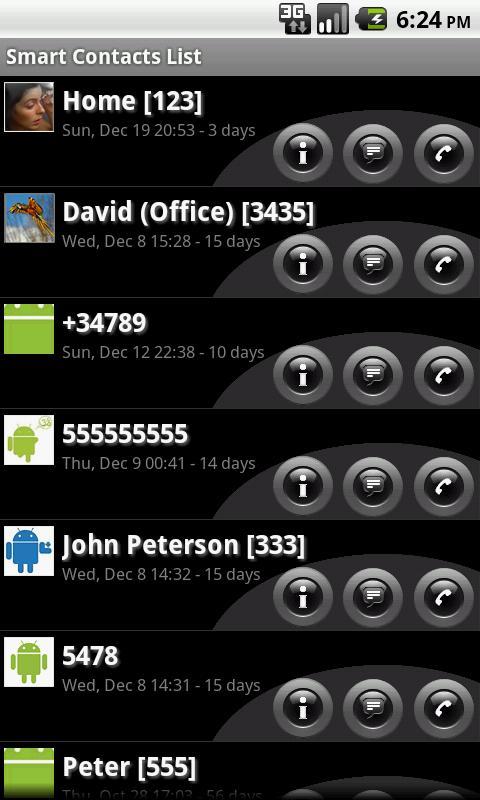 Smart Contacts Widget