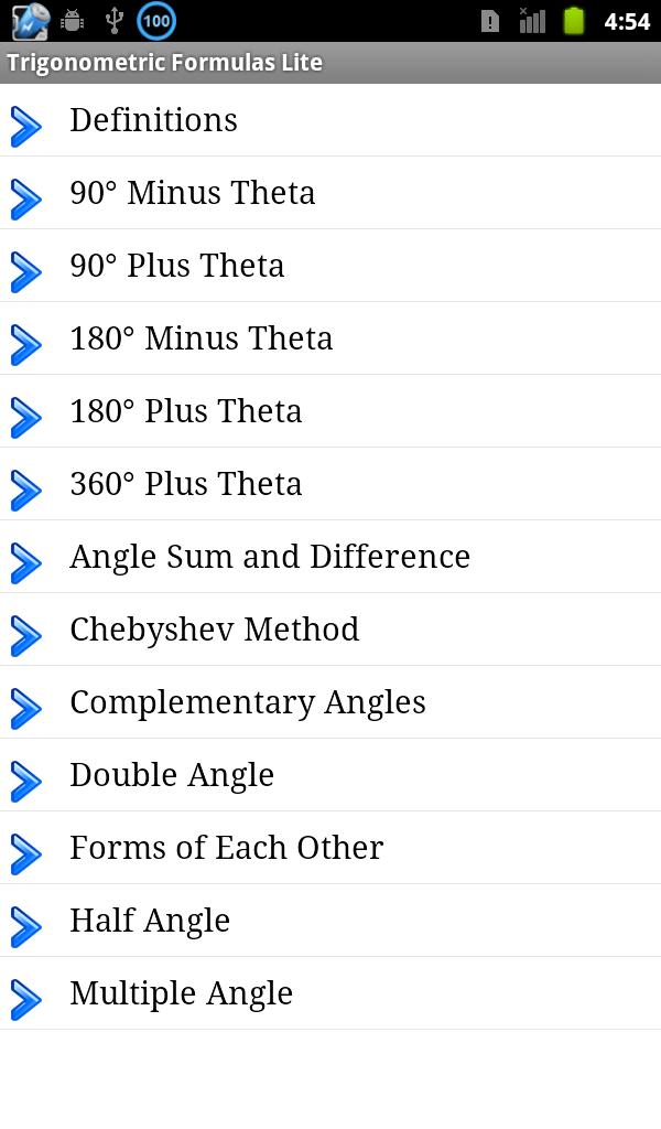 Trigonometry Formulas Free