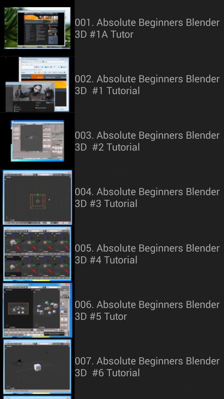 Blender tutorials