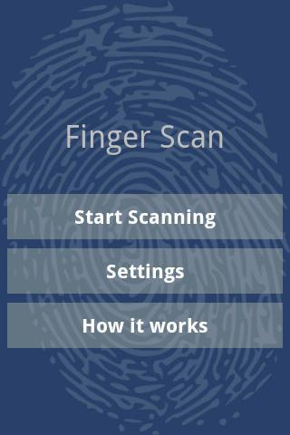 Who are you? - Finger Scan