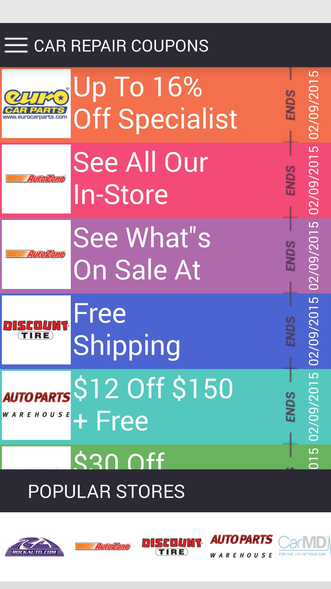 Car repair Coupons