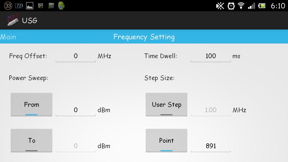 USB signal generator mobile