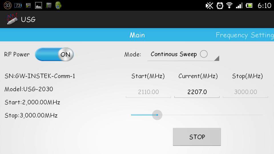 USB signal generator mobile