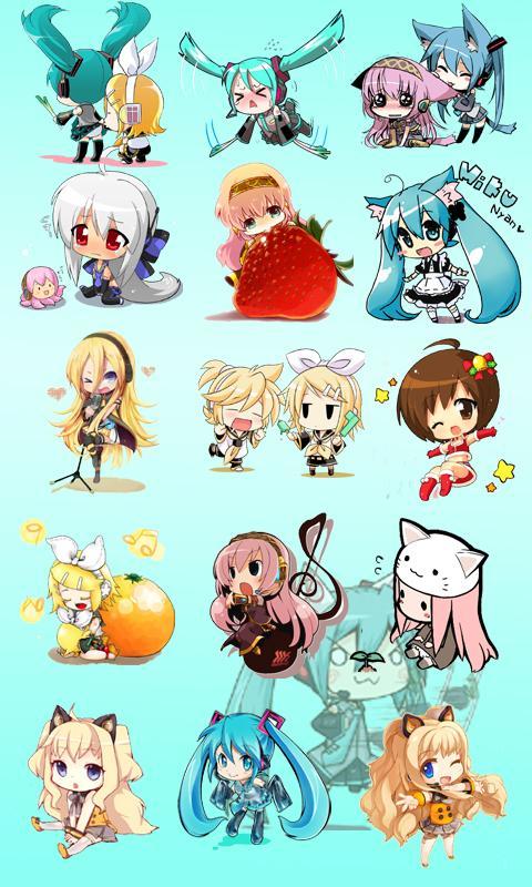 Chibi Vocaloid Battery Widget