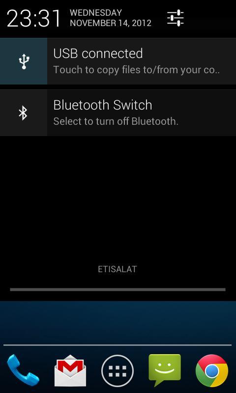 Bluetooth Status Bar Switch