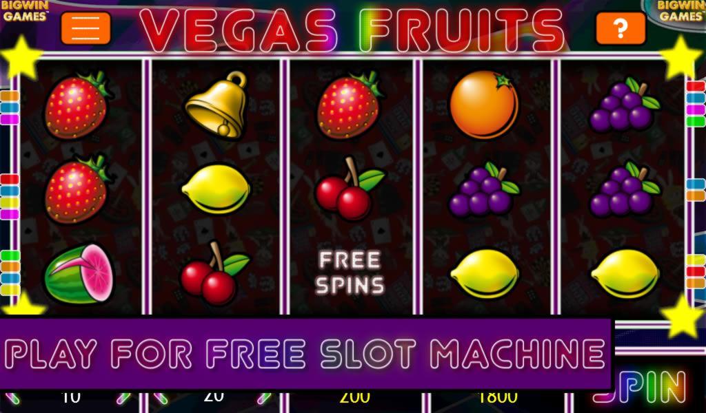 Vegas Fruits Free Slot Machine