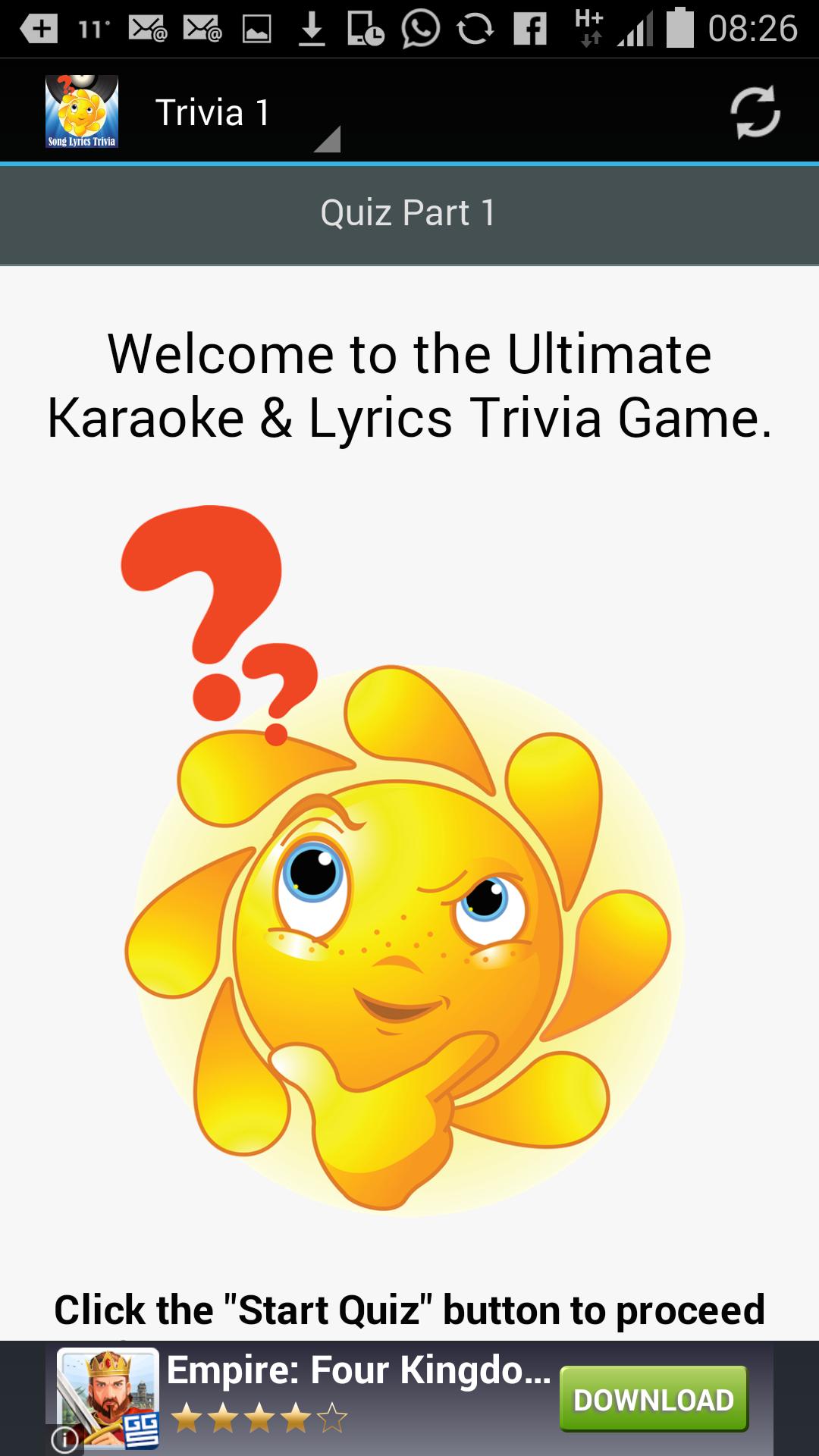 Karaoke & Song Lyrics Trivia