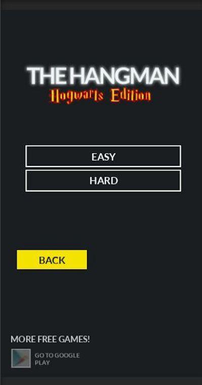 HangMan Hogwarts Quiz Edition