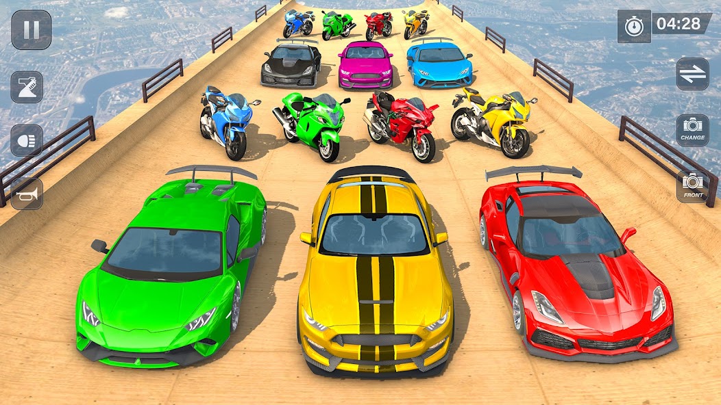 Mega Ramp Superhero Car Game