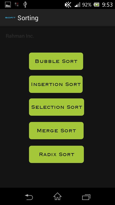 Sorting in Data Structures