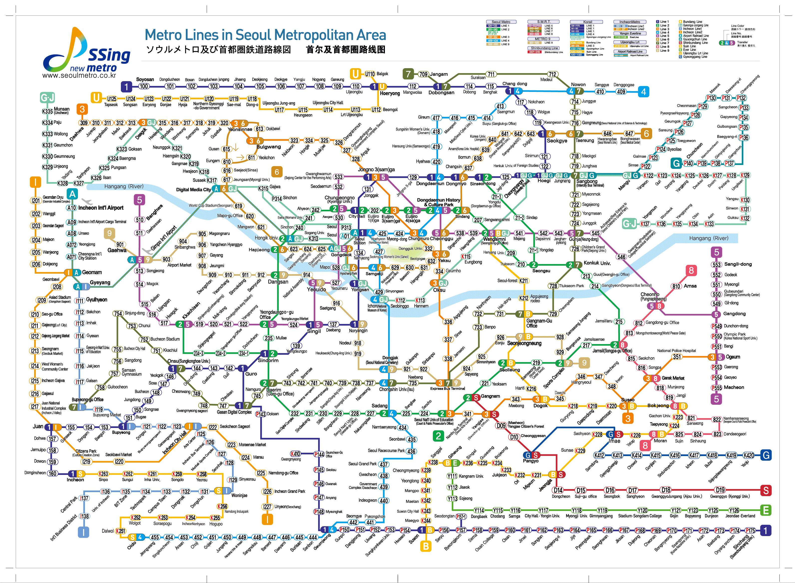 Seoul Metro Map