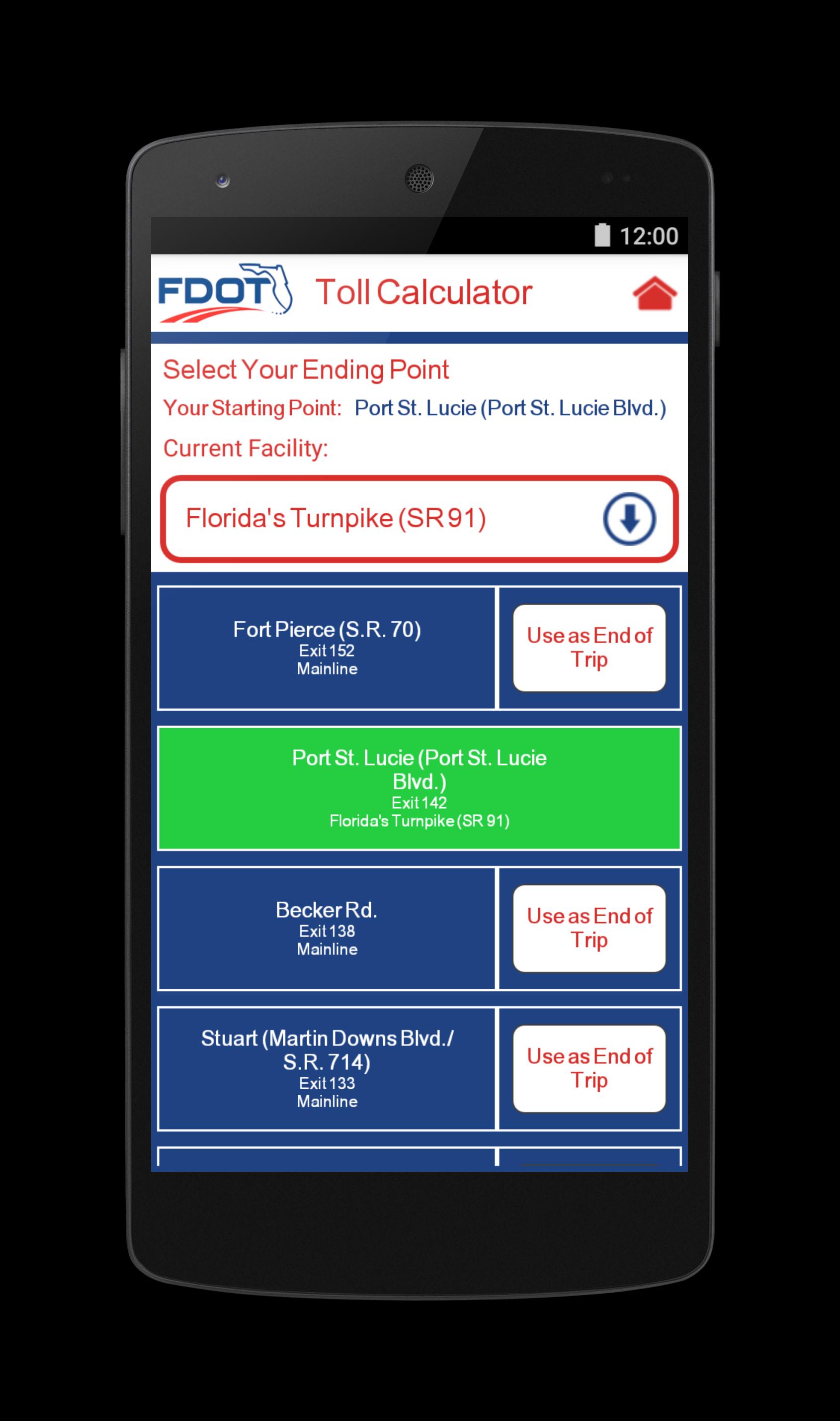 FDOT Toll Calculator