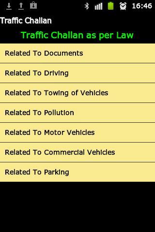 Traffic Challan