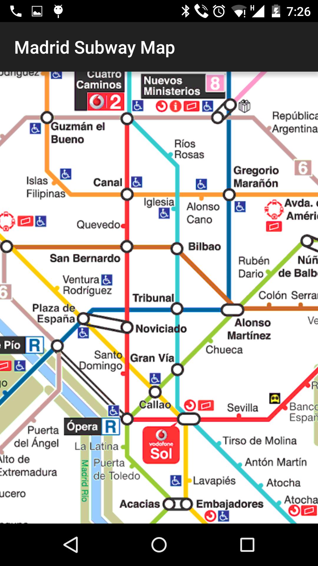 Madrid Metro Map (offline)