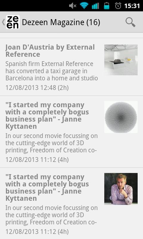 Dezeen Magazine RSS Reader