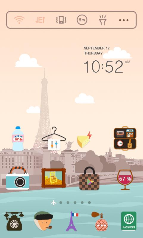 Paris LINE Launcher theme