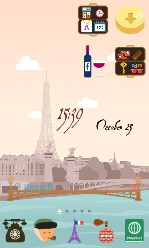 Paris LINE Launcher theme