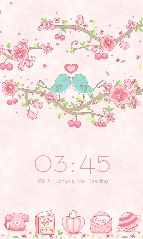 Love Petal GO Launcher Theme