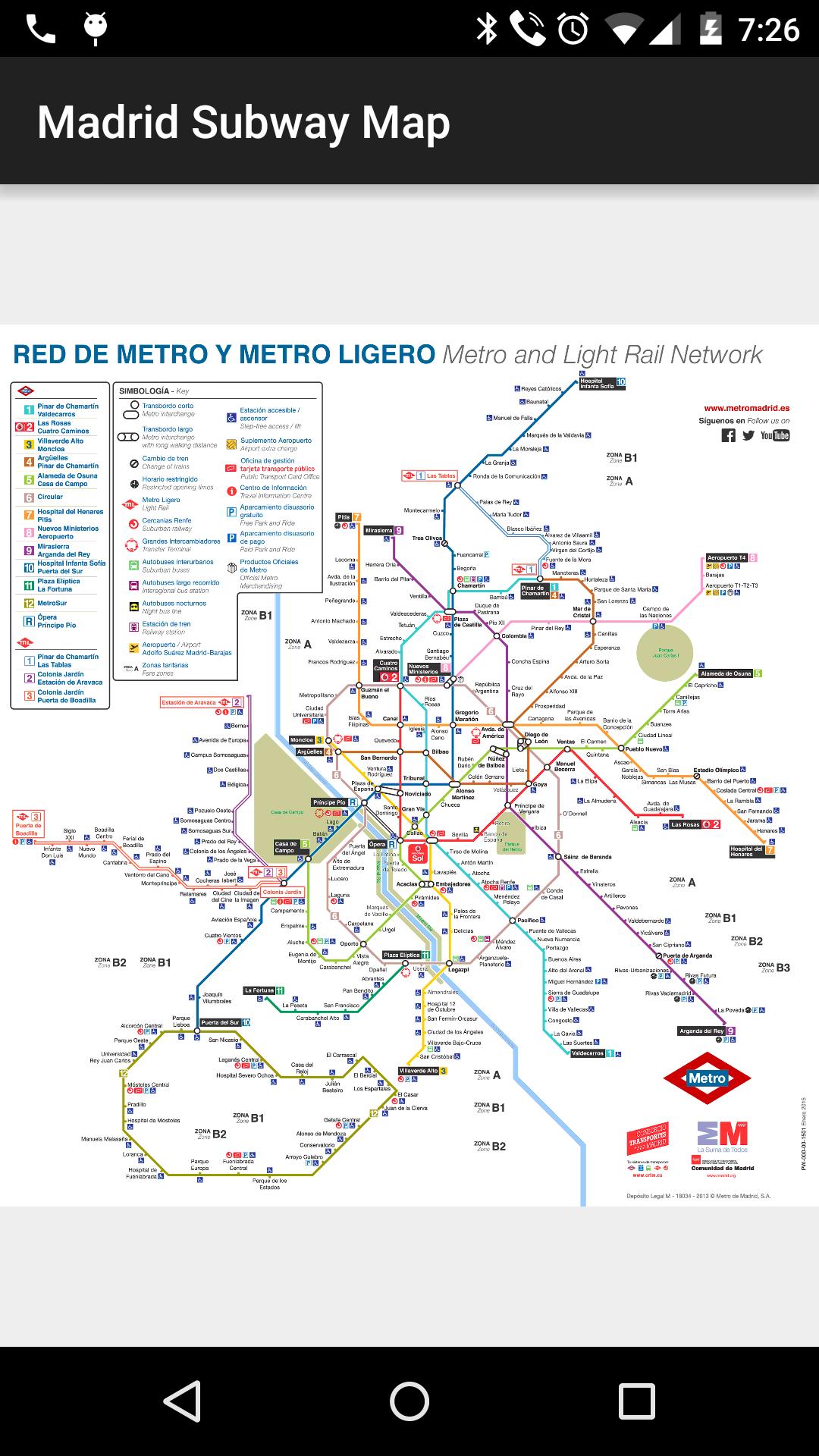 Madrid Metro Map (offline)