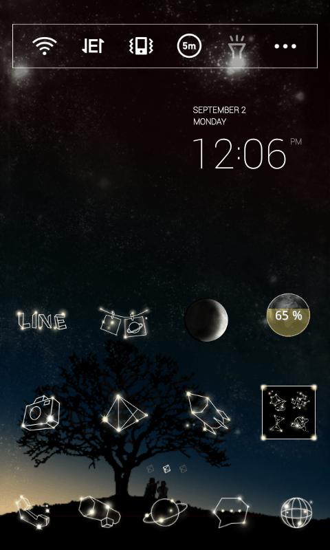 Star Voice LINE Launcher theme