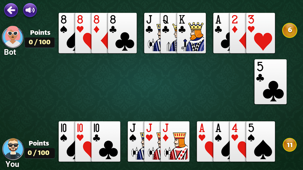 Gin Rummy Offline - Card game