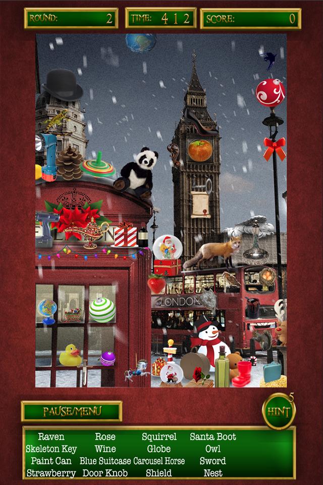 Hidden Objects Christmas City