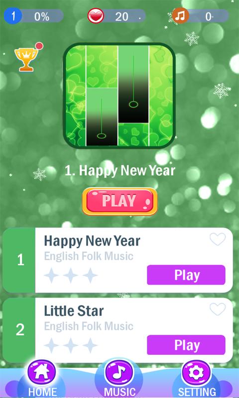 Green Glitter Piano Tiles 2018