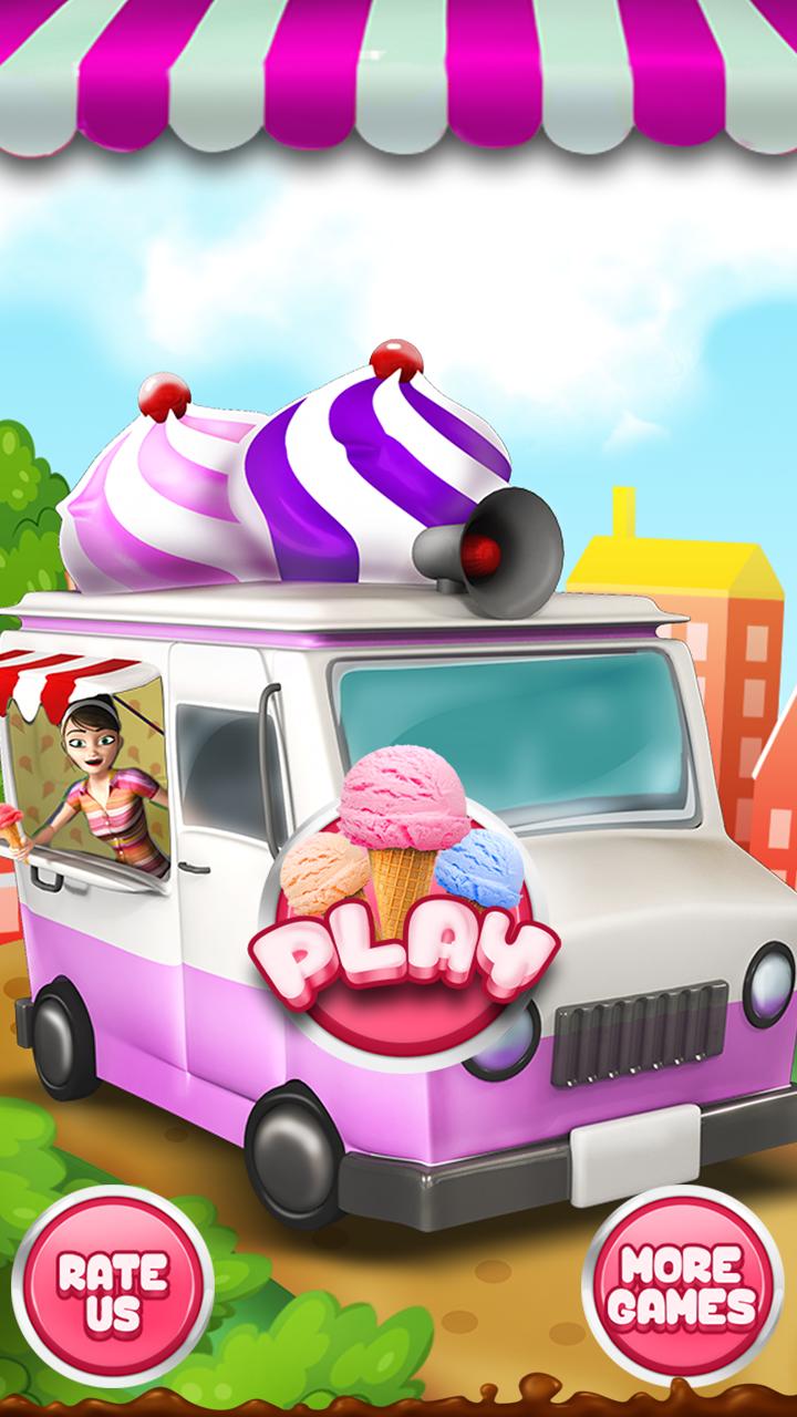 Crazy Ice Cream Kitchen Van 3D